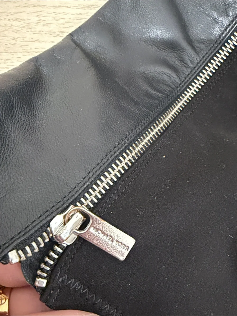 MICHAEL Michael Kors Black Over-the-Knee Wedge Boots